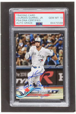 Lourdes Gurriel Jr. Signed 2018 Topps Update #US110 RC Inscribed 