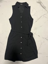 EXPRESS BUTTON DRESS XS BLACK