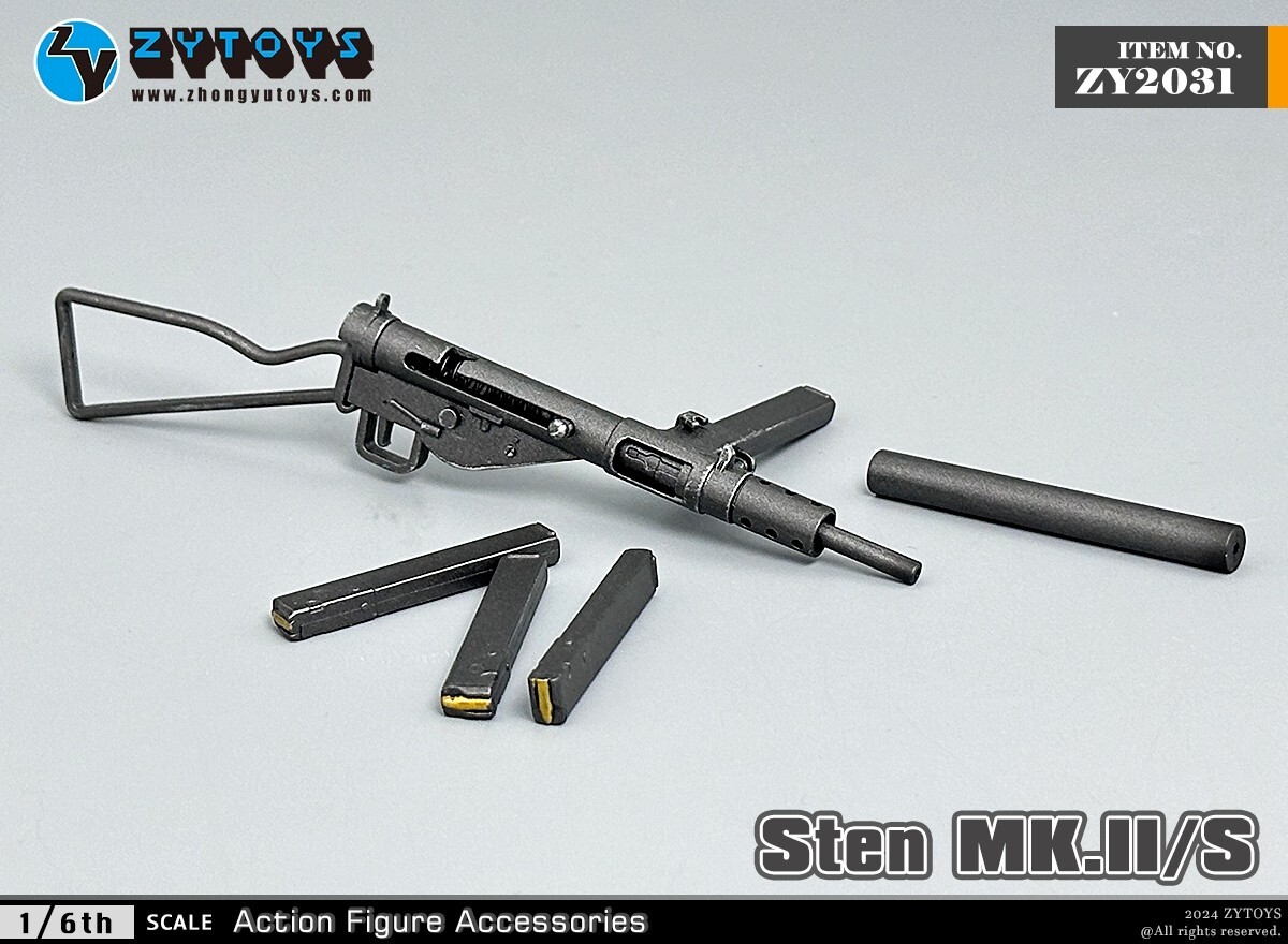 トイガン stan ZYTOYS ZY2031 1:6 Sten Gun Rifle Weapon Model For 12'' Male