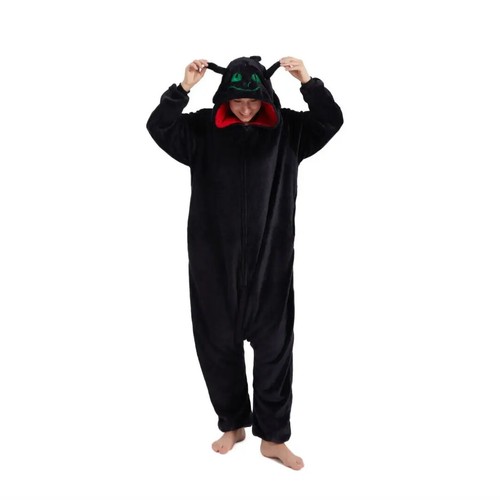 Kids Adults How To Train Your Dragon Toothless Cosplay Pajamas Kigurumi Costumes - Picture 22 of 26
