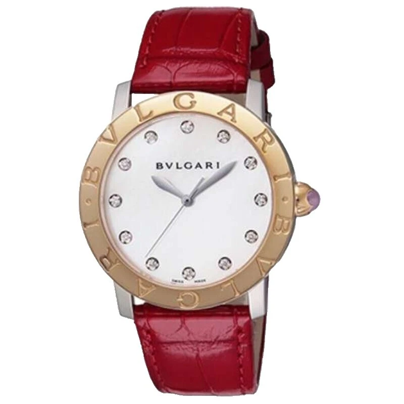 宝格丽皮革腕表
