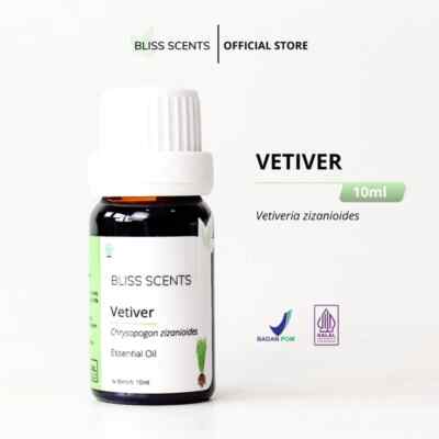 BLISS SCENTS Vetiver / Akar Wangi Essential Oil Aromatherapy