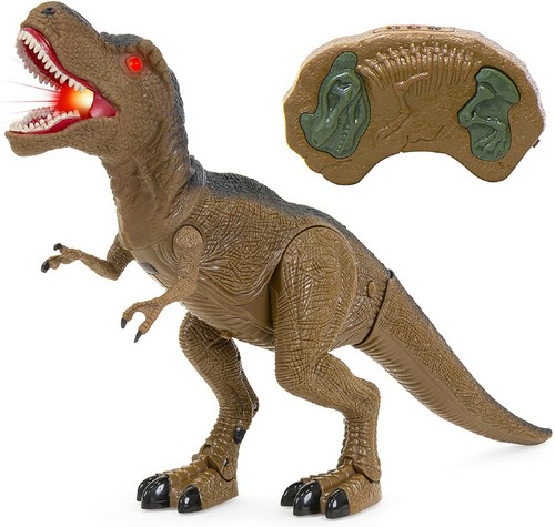 Dinosaurio T-Rex A Control Remoto Con Luces Sonidos Realistas Juguetes Para Niño - Picture 4 of 12