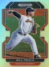 2022 PANINI DRAFT PICKS PRIZM SILVER NO. 173 Will Frisch - Oregon State Beavers