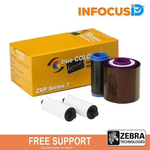 Zebra ZXP Series 7 800077-749EM YMCKOK Colour Ink Ribbon With Black Panel