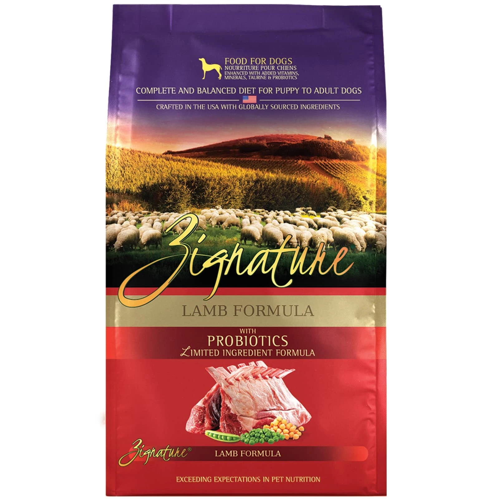 Zignature Lamb Dog Food 25 Pound Limited Ingredient Small Bites Probiotic For...