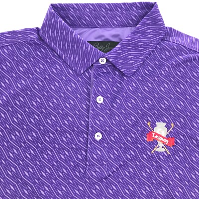 Bobby Jones Polo Shirt Mens Medium Argyle Performance Collection Legacy Golf