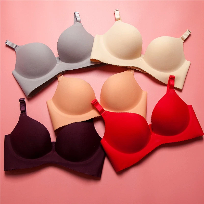 Sexy Women Girls Wire Free Bras Soft B Cup Soft Pads Push Up