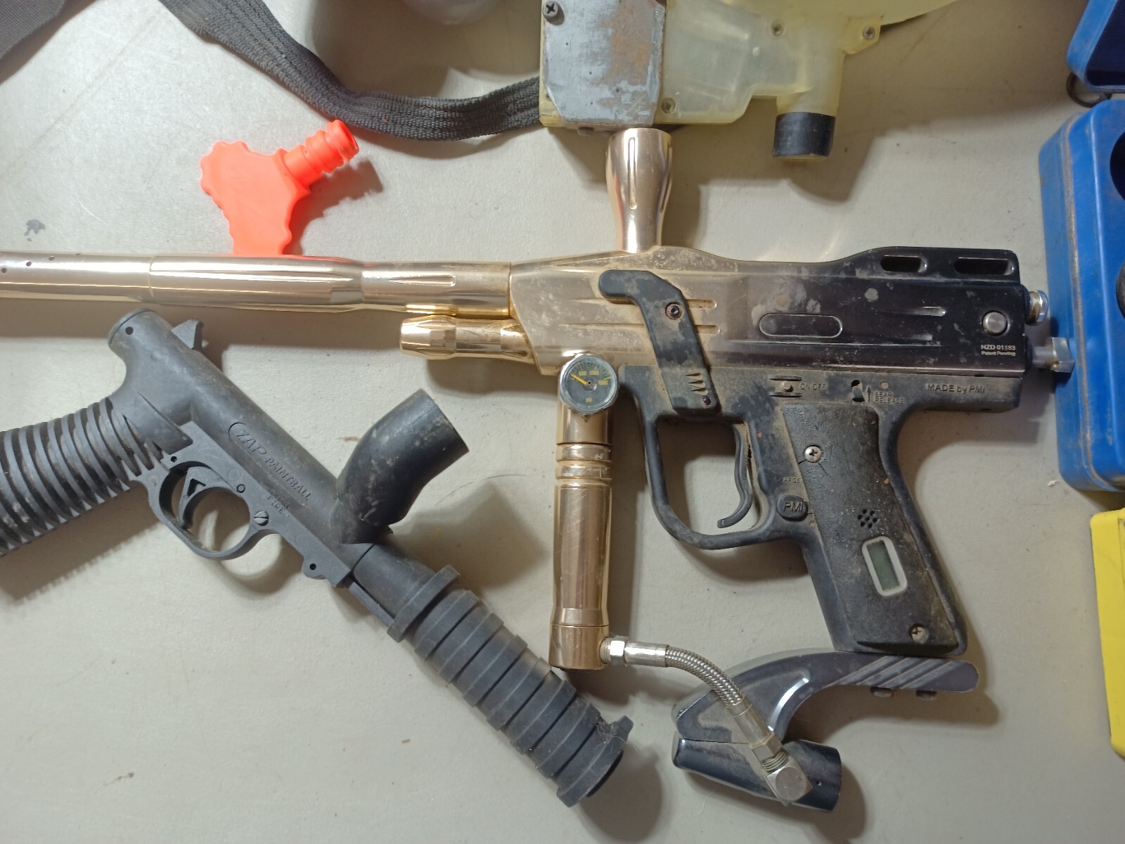 Paintball Lot O Rings Hoppers Pods Bag Gun Mask Etc Pirhana Evo eBay