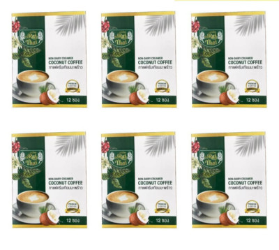 Rai Thai Coconut Coffee Instant Powder Control Hunger Diet Coffee Good Shape 6X
