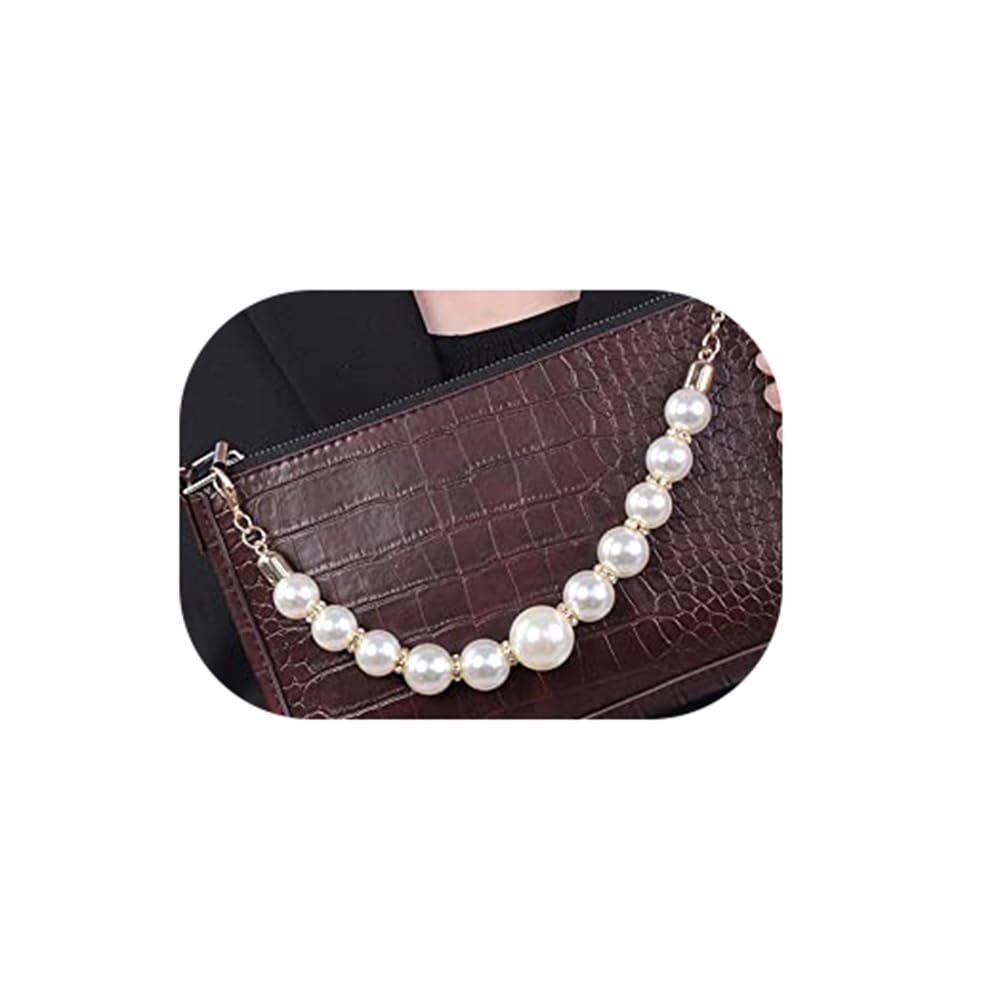 Handbag Imitation Pearl Chain Short Handle Elegant Bead Pearl Replacement Cha...-image