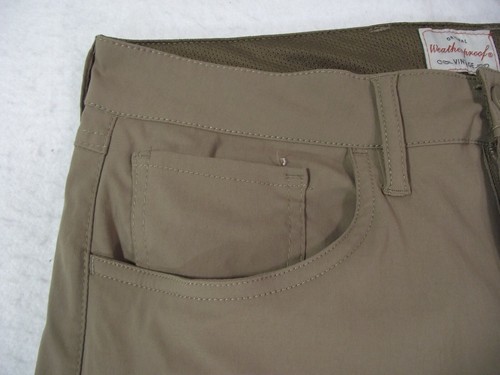 Weatherproof 5 pocket jeans style pants mens 34 x 30 brown nylon stretch Flex - Picture 3 of 12