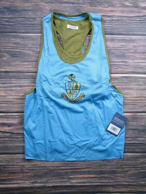 NUYU NEW Womens Size Medium Tri Delt Delta Sorority Mesh Tank Top Nukini