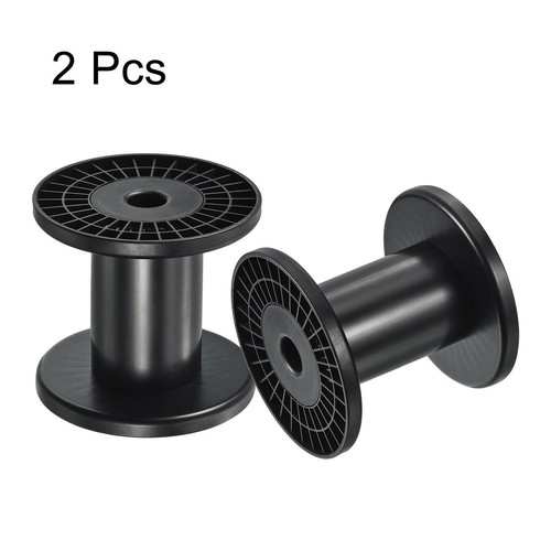 5" Hilo Bobinas, 2pzs Plástico Vacío Hilo Carretes Alambre Tejiendo, Negro - Imagen 3 de 5