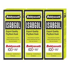 Baidyanath Isabgol Psyllium Husk Powder Pack Of 3 X 200 gm Relieves Constipation