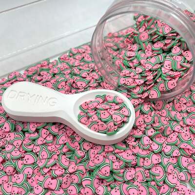 5MM Pink Watermelon Fruit Slice Polymer Clay Sprinkles (NOT EDIBLE) D22-18