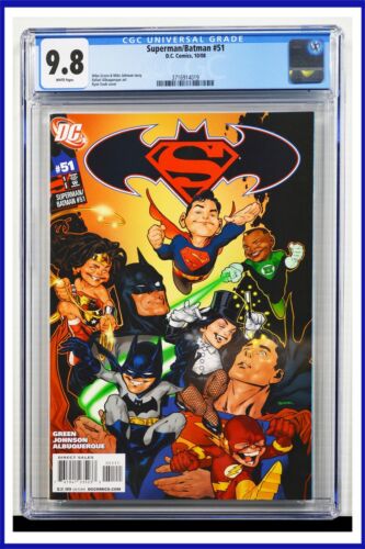 Bande dessinée Superman Batman #51 CGC classé 9,8 DC octobre 2008 pages blanches - Photo 1/2