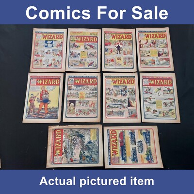 Wizard story paper comics bundle - 10 x 1959  between 1718 & 1780 (LOT#11724)