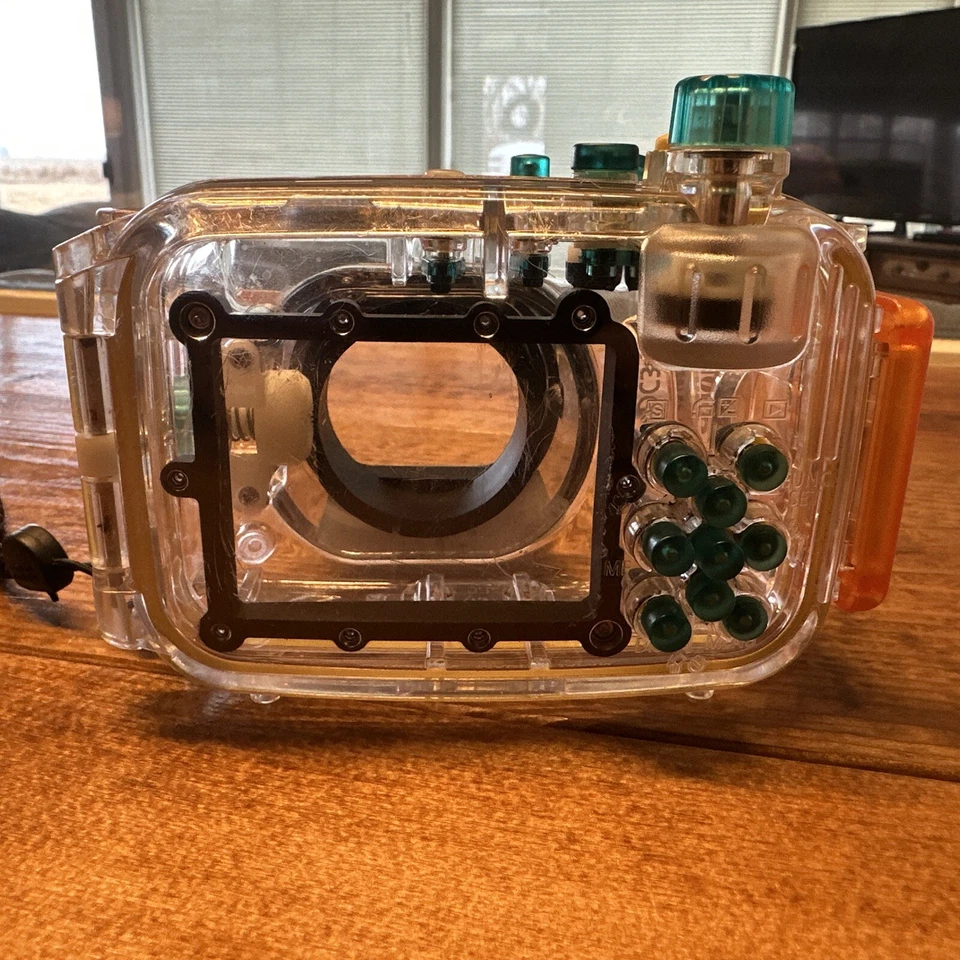 Estuche impermeable para cámara Canon WP-DC35 hecho en Japón 40 m 130 pies para Powershot Foto 4 de 4