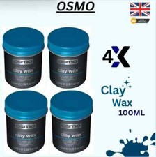 Osmo Clay Wax 100ml Men Hair Styling Grooming Barbers Matte Textured Pack of 4
