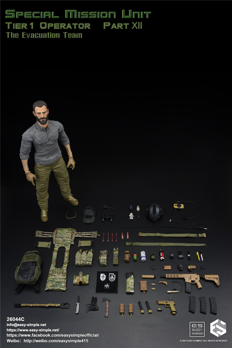 1/6フィギュアSpecialMissionUnit Easysimple EASY&SIMPLE Special Mission Unit Operator The Evacuation
