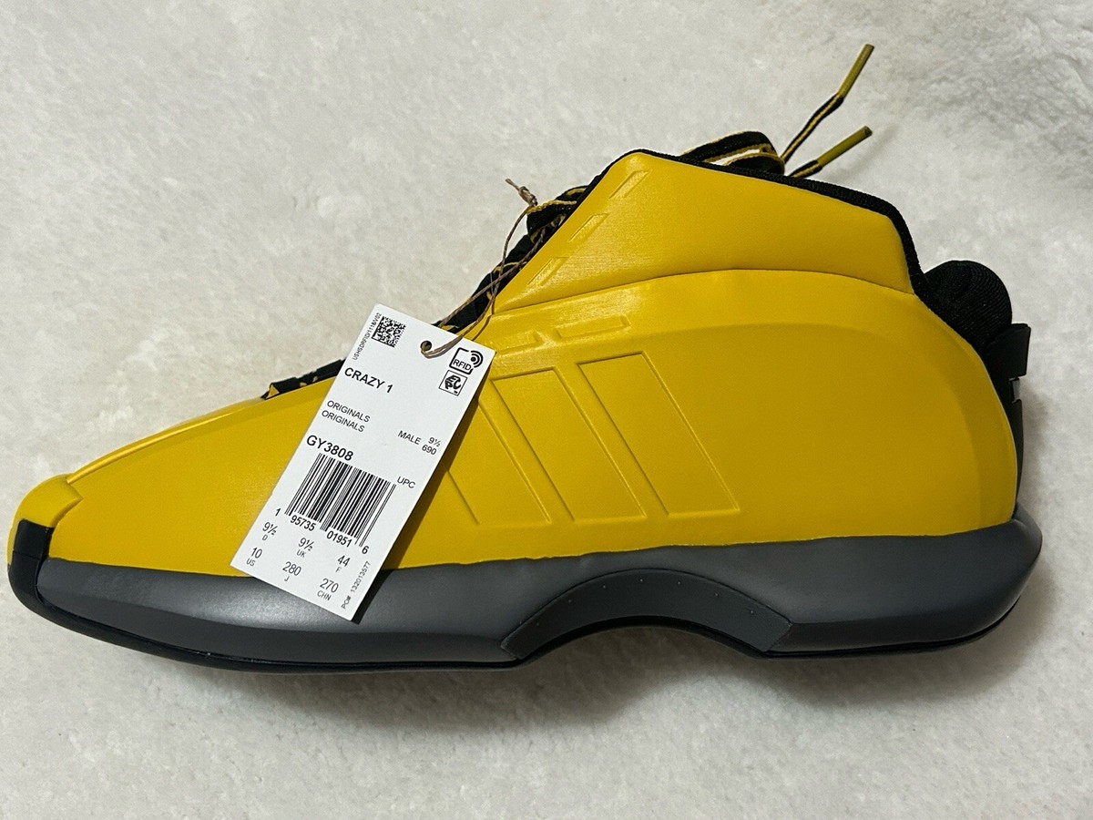 New Size 10 Men's Adidas Crazy 1 Sunshine Kobe Bryant