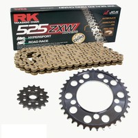 Kettensatz KTM Adventure 950 03-05 Kette RK GB 525 ZXW 118 Offen Gold 17/42
