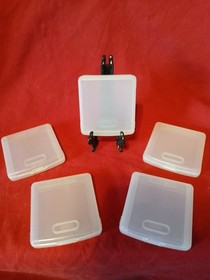 OEM SEGA Game Gear Plastic Storage Cases - Lot of 5 - Gamegear - cartridge clear