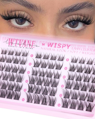 Wispy Eyelash Clusters Natural Lash Clusters Short 8-14Mm Cluster Eyelash Extens