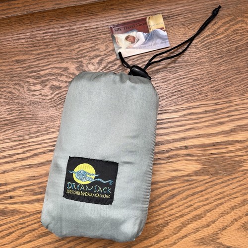 Dream Sack 100% Silk Travel Sleeping Back Liner Sheet w/ Pillow Pocket 7’9” Long