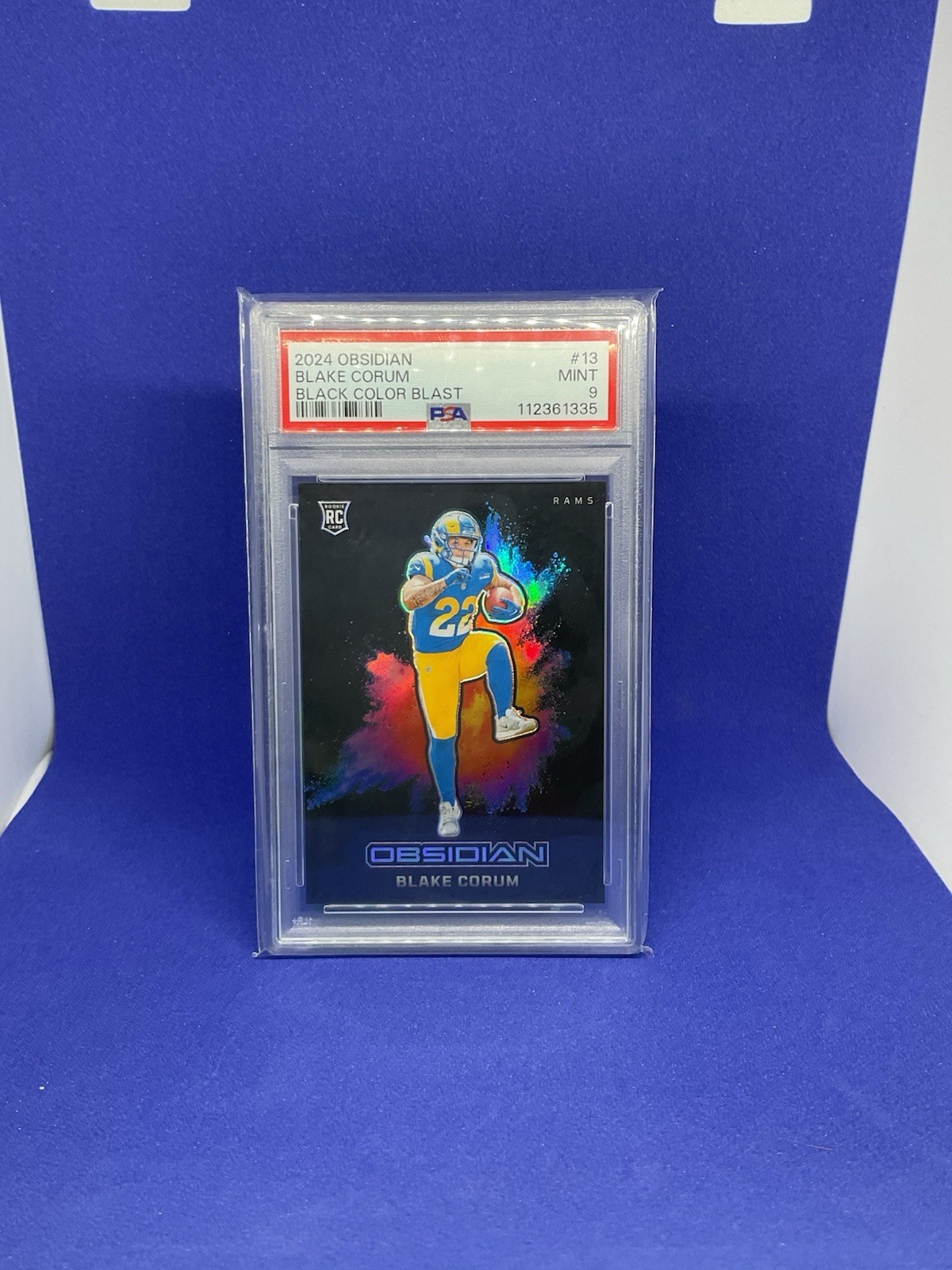 2024 Blake Corum Obsidian Black Color Blast Rc