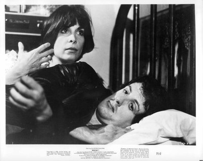 Talie Shire Sylvester Stallone lay in bed talking from the film Ro- Old Photo