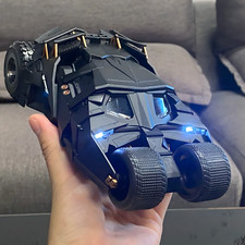 1:24 Batmobile Tumbler 2008 Diecast Model Car w/ Sound Light & Spray Effect Toy