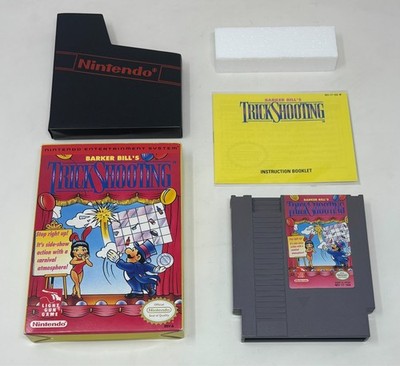 NES Nintendo - Barker Bill's Trick Shooting - Zapper Game CIB Complete / Tested