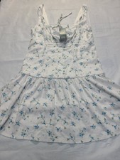 Women's Emma Mini Babydoll Dress Wild Fable White Floral Size Large