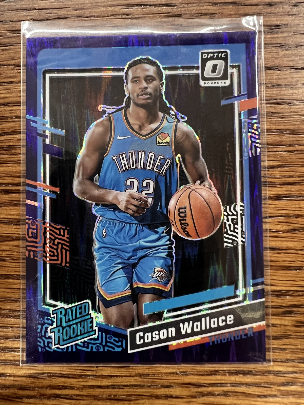 2023-24 Donruss Optic #218 Cason Wallace Purple Shock