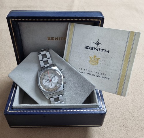 Zenith El Primero A385 - SP1301 brown dial caliber 3019PHC serviced Gay Freres