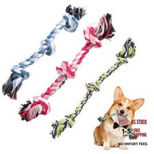 3 Pack Cotton Chew Tug Toys for Dogs - Cotton Rope for All Dogs