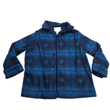 Kids' Holiday Hanukkah Flannel Matching Family Pajama Set - Blue Size 18 Months