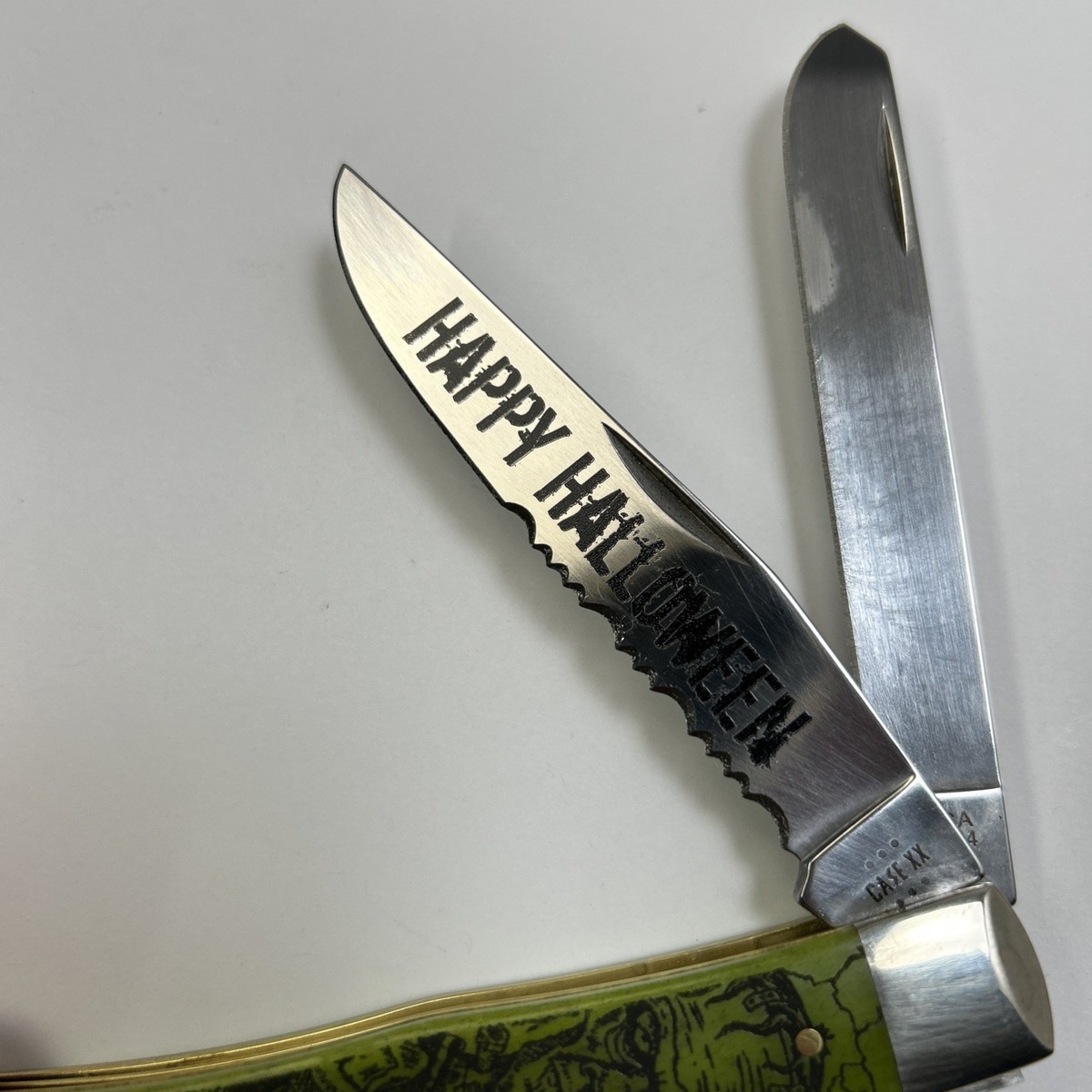 Case XX Happy Halloween Trapper 6254 SS Knife 2023 Frankenstein