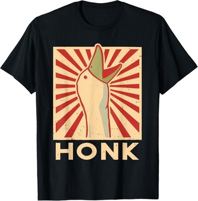 Honk goose - Funny Duck chicken meme Idea T-Shirt