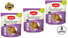 3x Linwoods Organic Cold Milled Flaxseed Sunflower Pumpkin Chia Seeds Goji 425g 23.55 per kilo