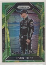 2020 Panini Prizm Green & Yellow Hyper Prizm Justin Haley #33 03rx