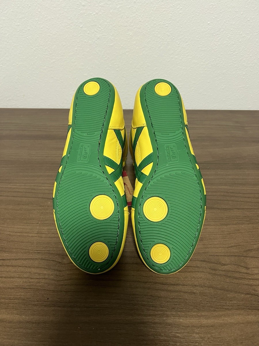Rare Onitsuka Tiger Wrestling Shoes Size 8 Yellow Green