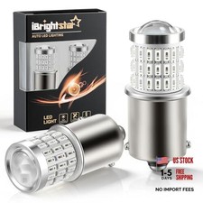iBrightstar LED Bulb BA15S 1141 LED Brake Light Bulbs Super Bright for Red 1156