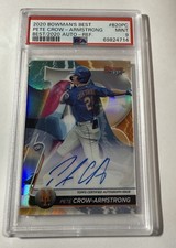 PETE CROW-ARMSTRONG - 2020 BOWMANS BEST OF 2020 - AUTO - REFRACTOR - PSA 9