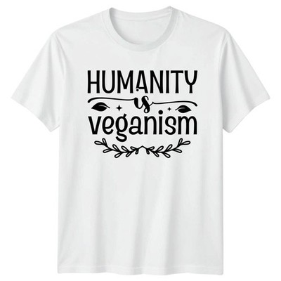 Humanity Is Veganism T-Shirt Vegan Lifestyle Veganismus Geburtstag Geschenk für Ihn Sie