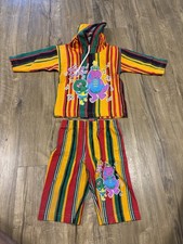 vintage barney baby bop kids shirt and shorts set made usa deadstock