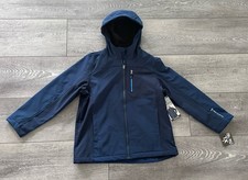 Boys Soft Shell Jacket by Free Country Wind  Water Resistant Navy XL 14/16 NWT
