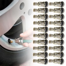 20X Metallventile Ventil 11,3mm Alufelgen Felgenventil Stahlventil Reifen